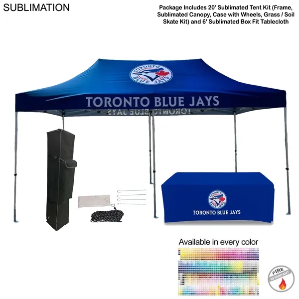 Event Package, 20' Premium Sublimated Tent Kit and 6' Sublimated Box... from ASI 53509 FIEL-Fairdeal Import & Export / FIEL