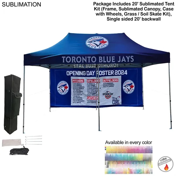 20' Tent Backwall Package, 20' Sublimated Tent kit and Full Single... from ASI 53509 FIEL-Fairdeal Import & Export / FIEL