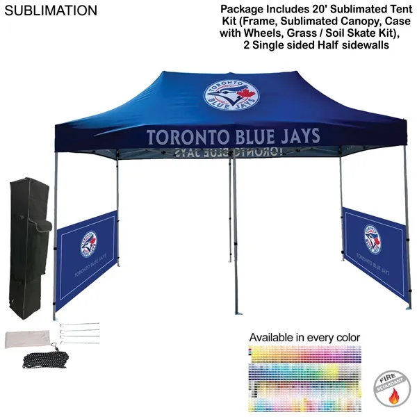 20' Tent Sidewalls Package, 20' Sublimated Tent kit and 2 Single... from ASI 53509 FIEL-Fairdeal Import & Export / FIEL