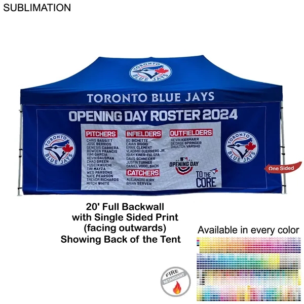 Full 20' Back Wall for 10x20 Tent Kit, Sublimated, Single Sided... from ASI 53509 FIEL-Fairdeal Import & Export / FIEL