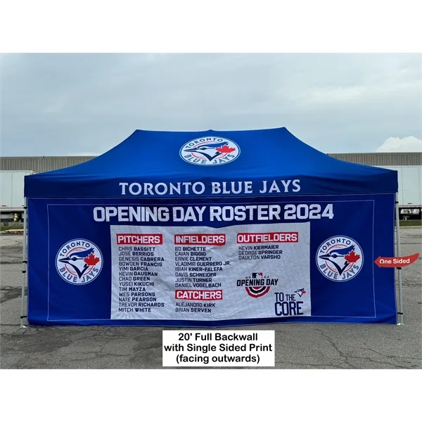 Full 20' Back Wall for 10x20 Tent Kit, Sublimated, Single Sided... from ASI 53509 FIEL-Fairdeal Import & Export / FIEL