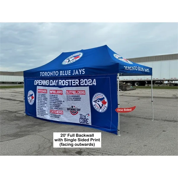 Full 20' Back Wall for 10x20 Tent Kit, Sublimated, Single Sided... from ASI 53509 FIEL-Fairdeal Import & Export / FIEL