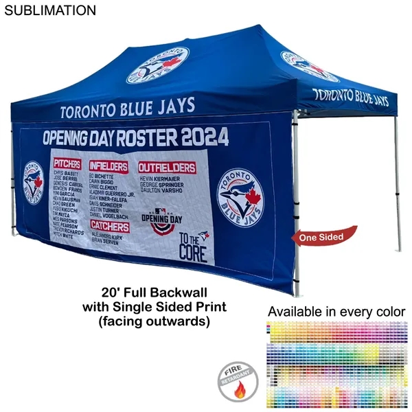 Full 20' Back Wall for 10x20 Tent Kit, Sublimated, Single Sided... from ASI 53509 FIEL-Fairdeal Import & Export / FIEL