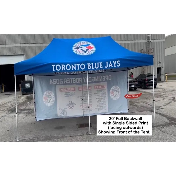 Full 20' Back Wall for 10x20 Tent Kit, Sublimated, Single Sided... from ASI 53509 FIEL-Fairdeal Import & Export / FIEL