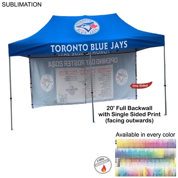 Full 20' Back Wall for 10x20 Tent Kit, Sublimated, Single Sided... from ASI 53509 FIEL-Fairdeal Import & Export / FIEL