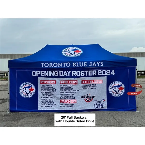 Full 20' Back Wall for 10x20 Tent Kit, Sublimated, Double Sided... from ASI 53509 FIEL-Fairdeal Import & Export / FIEL