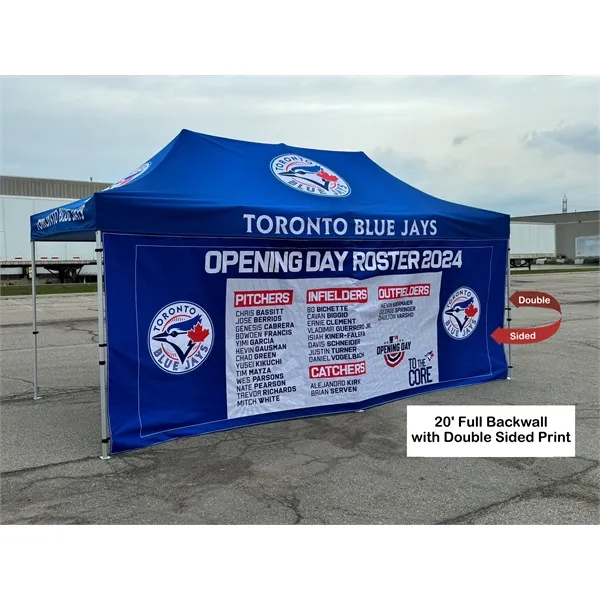 Full 20' Back Wall for 10x20 Tent Kit, Sublimated, Double Sided... from ASI 53509 FIEL-Fairdeal Import & Export / FIEL