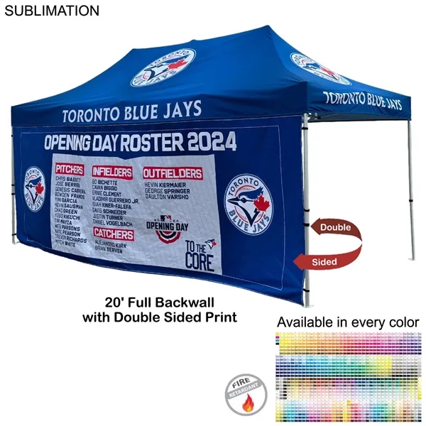Full 20' Back Wall for 10x20 Tent Kit, Sublimated, Double Sided... from ASI 53509 FIEL-Fairdeal Import & Export / FIEL