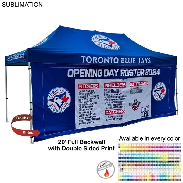 Full 20' Back Wall for 10x20 Tent Kit, Sublimated, Double Sided... from ASI 53509 FIEL-Fairdeal Import & Export / FIEL