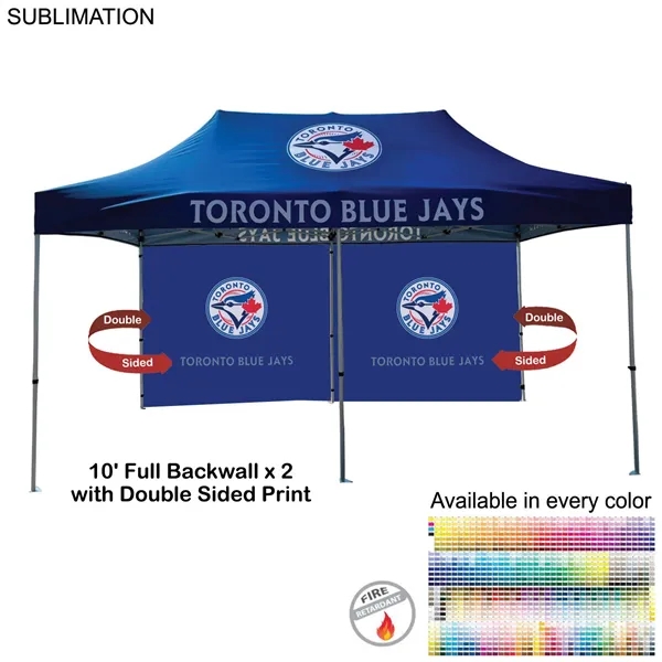 10' Back Wall for 10x20 Tent Kit, Sublimated, Double Sided Print... from ASI 53509 FIEL-Fairdeal Import & Export / FIEL
