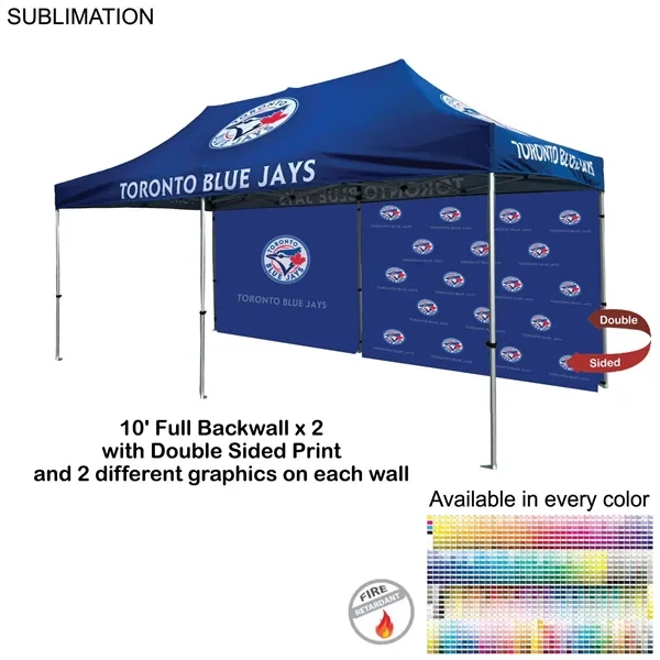 10' Back Wall for 10x20 Tent Kit, Sublimated, Double Sided Print... from ASI 53509 FIEL-Fairdeal Import & Export / FIEL