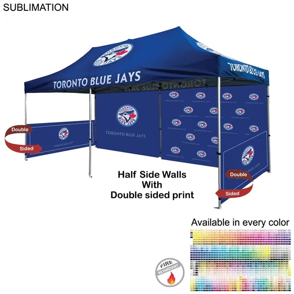 Half Side Wall for 10x20 Tent Kit, Sublimated, Double Sided Print... from ASI 53509 FIEL-Fairdeal Import & Export / FIEL