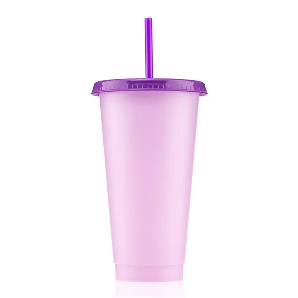 24 oz. polypropylene tumbler with color-changing properties and a reusable lid... from ASI 57800 Gordon Sinclair / Gordon Sinclair®