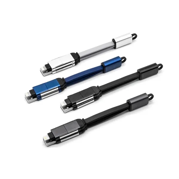 4-in-1 multi charging cable plus laser engraving on 1 location plus... from ASI 37218 Athena Promo (tm)