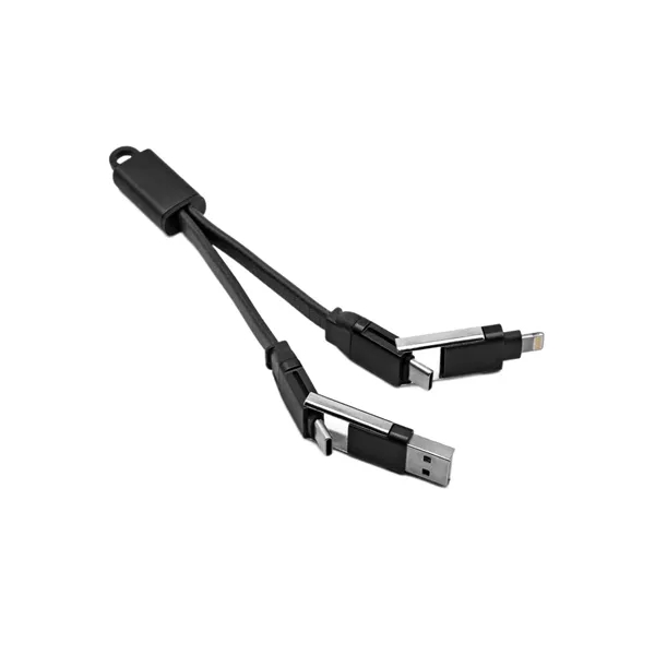 4-in-1 multi charging cable plus laser engraving on 1 location plus... from ASI 37218 Athena Promo (tm)