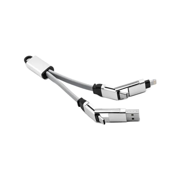 4-in-1 multi charging cable plus laser engraving on 1 location plus... from ASI 37218 Athena Promo (tm)