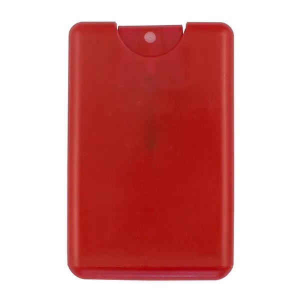 3 1/2" x 2 1/4" plastic credit card-sized 20ml antibacterial spray.... from ASI 62660 Innovation Line