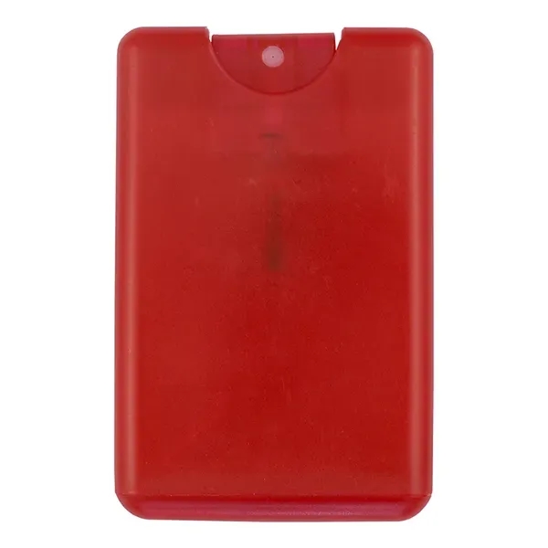 Credit card shaped spray bottle filled with 20 ml of citrus... from ASI 62660 Innovation Line