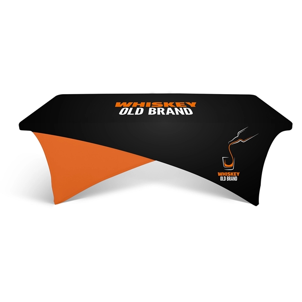 Fitted Elastic Cross-Over Table Cover - 7oz Polyester w Dye Sublimation... from ASI 49891 Discount Marketing Products