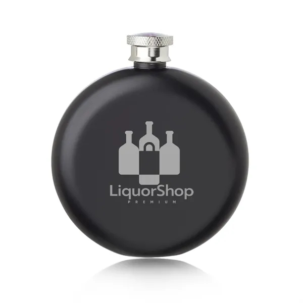 5 oz. stainless steel portable hip flask with round shaped single... from ASI 39552 BEL Promo