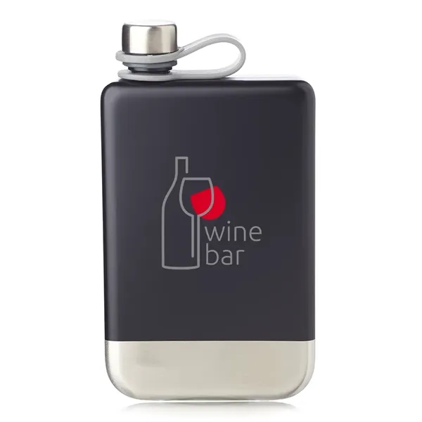 8 oz. stainless steel hip portable canteen with square shaped single... from ASI 39552 BEL Promo