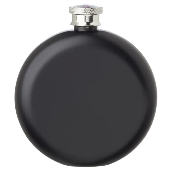 5 oz. stainless steel portable hip flask with round shaped single... from ASI 39552 BEL Promo