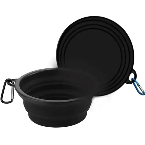 350ml collapsible plastic pet bowl with carabiner.... from ASI 39552 BEL Promo