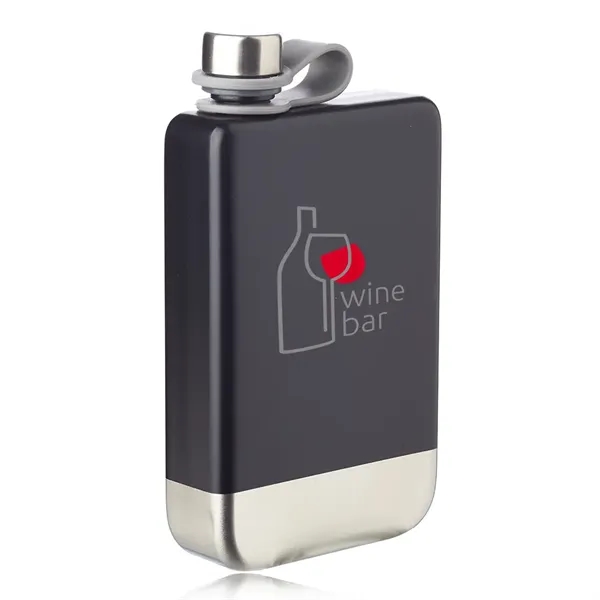 8 oz. stainless steel hip portable canteen with square shaped single... from ASI 39552 BEL Promo