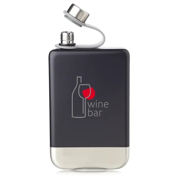 8 oz. stainless steel hip portable canteen with square shaped single... from ASI 39552 BEL Promo