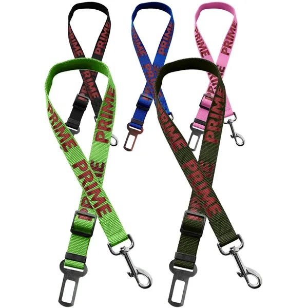 Adjustable pet safety seatbelt leash with strong metal buckle and swivel... from ASI 39552 BEL Promo