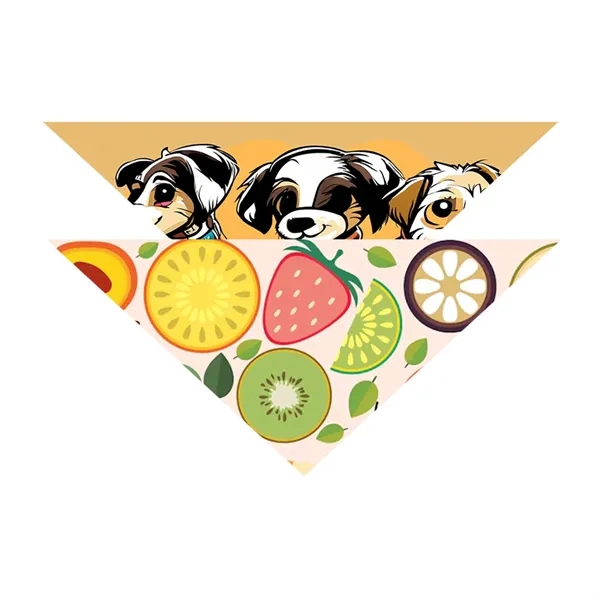 12" x 16" x 12" small polyester pet bandanna with edge-to-edge... from ASI 39552 BEL Promo