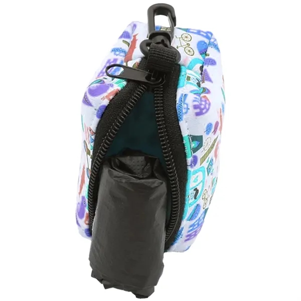 Pet poop waste bag dispenser with metal carabiner.... from ASI 39552 BEL Promo