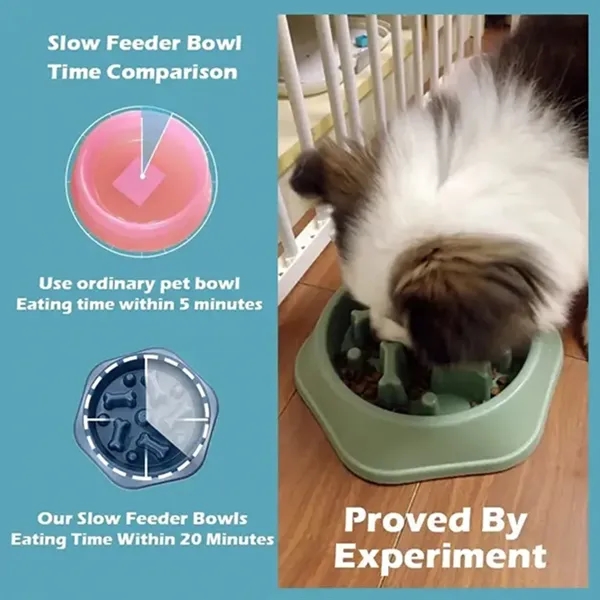 Slow feeding pet bowl with non-slip base.... from ASI 39552 BEL Promo
