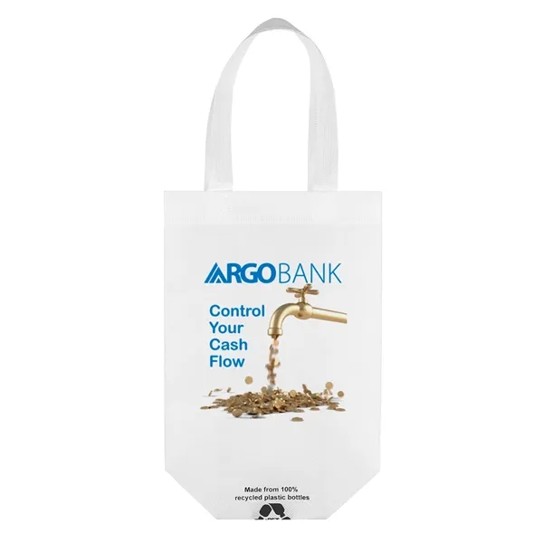 Eco-friendly, recyclable R-PET Non-Woven Tote series features three bag sizes made... from ASI 37940 Bag Makers Inc