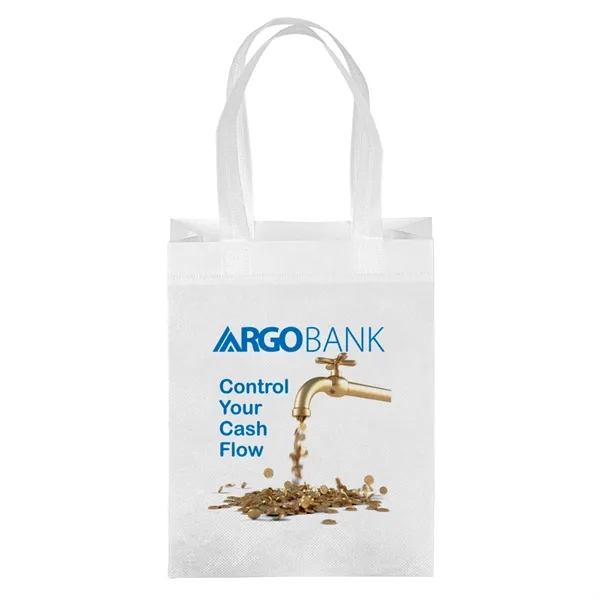Eco-friendly, recyclable R-PET Non-Woven Tote series features three bag sizes made... from ASI 37940 Bag Makers Inc