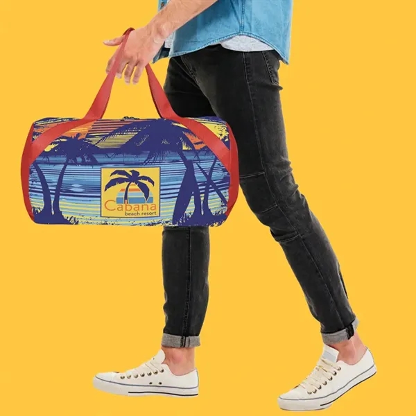 Round Duffel Bag- Full Color-Sewn in the USA - Show Off... from ASI 67557 LimeLight Ent / Limelight USA