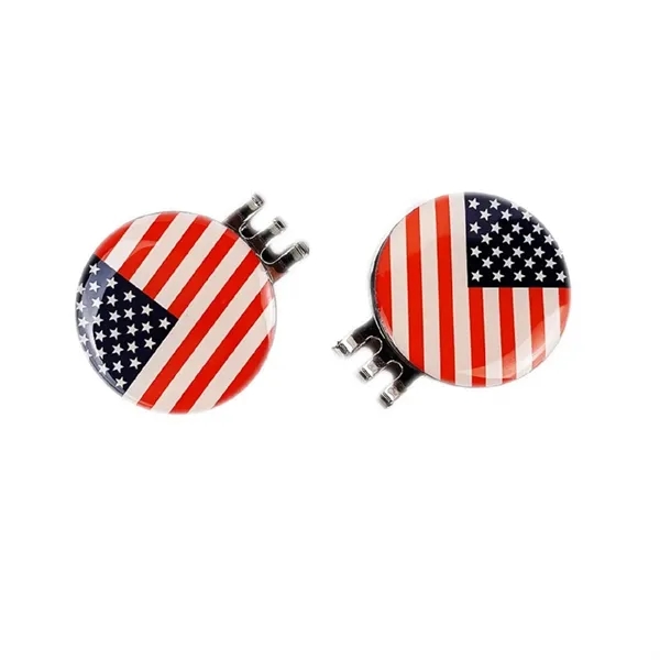 Magnetic hat clip golf ball marker plus full color epoxy dome... from ASI 37218 Athena Promo (tm)