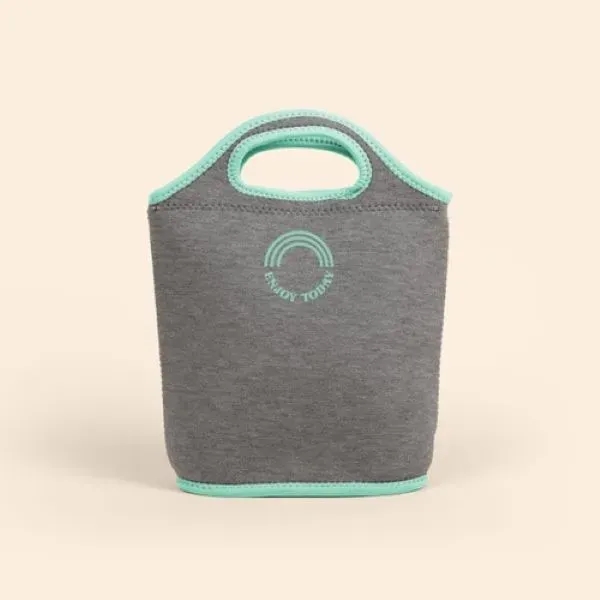 Heathered Jersey Knit/High-Quality Neoprene Lunch Bag. Zipper closure and customizable colored... from ASI 74710 Numo / NUMO