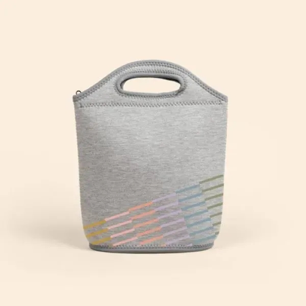 Heathered Jersey Knit/High-Quality Neoprene Lunch Bag. Zipper closure and customizable colored... from ASI 74710 Numo / NUMO