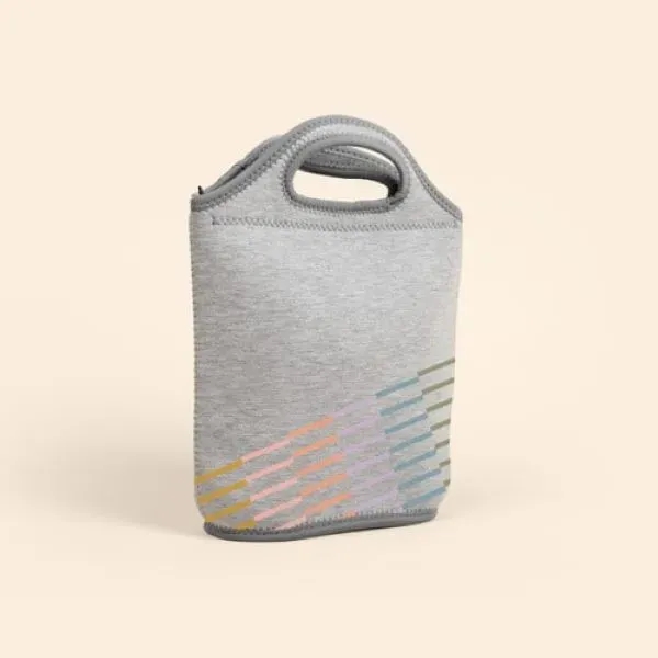 Heathered Jersey Knit/High-Quality Neoprene Lunch Bag. Zipper closure and customizable colored... from ASI 74710 Numo / NUMO