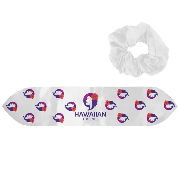 Scrunchie with Full Color Bow... from ASI 30208 A P Specialties / AP Specialties