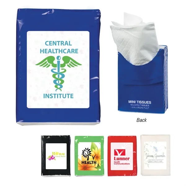 Mini Tissue Packet.  Contains 10 Tissues.  Fits in your... from ASI 61125 Hit Promotional Products / Hit®