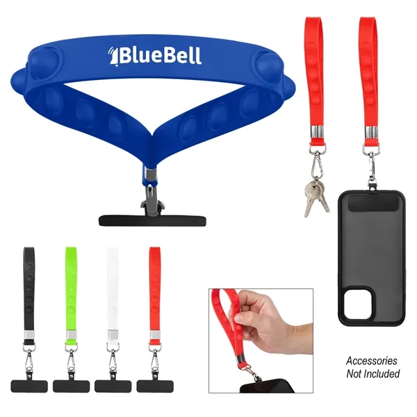 Push-pop phone tether wristlet.... from ASI 61125 Hit Promotional Products / Hit®