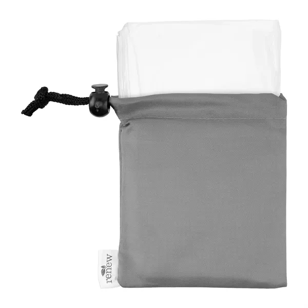 Hooded poncho with a rPET drawstring pouch.... from ASI 61125 Hit Promotional Products / Hit®
