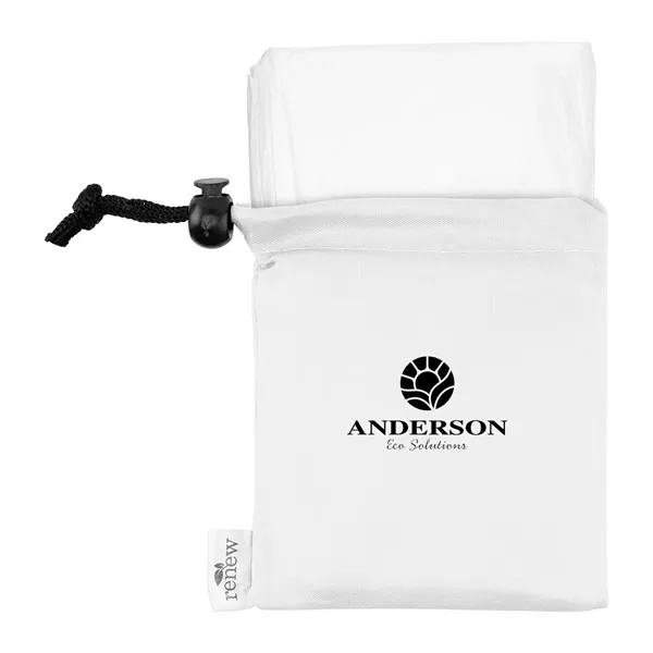 Hooded poncho with a rPET drawstring pouch.... from ASI 61125 Hit Promotional Products / Hit®