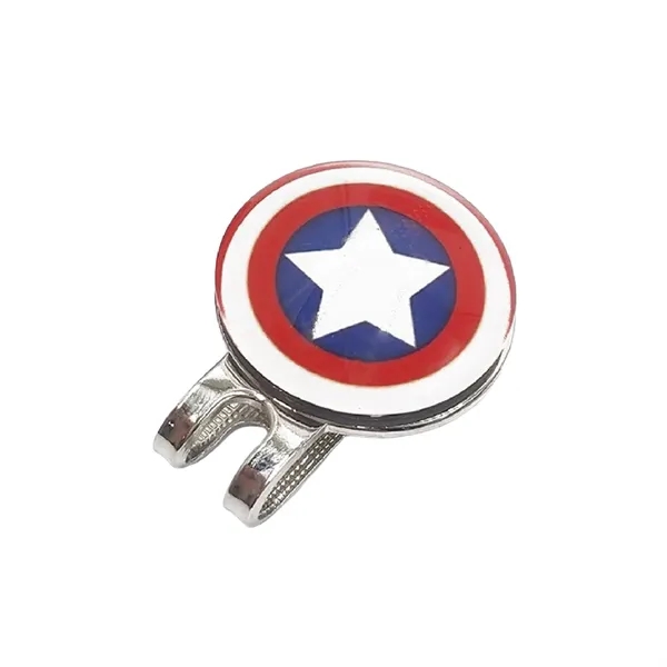 Magnetic hat clip golf ball marker plus full color epoxy dome... from ASI 37218 Athena Promo (tm)