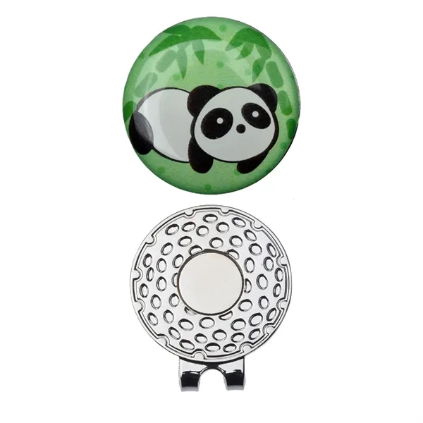Magnetic hat clip golf ball marker plus full color epoxy dome... from ASI 37218 Athena Promo (tm)