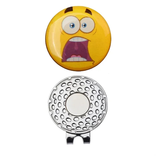 Magnetic hat clip golf ball marker plus full color epoxy dome... from ASI 37218 Athena Promo (tm)