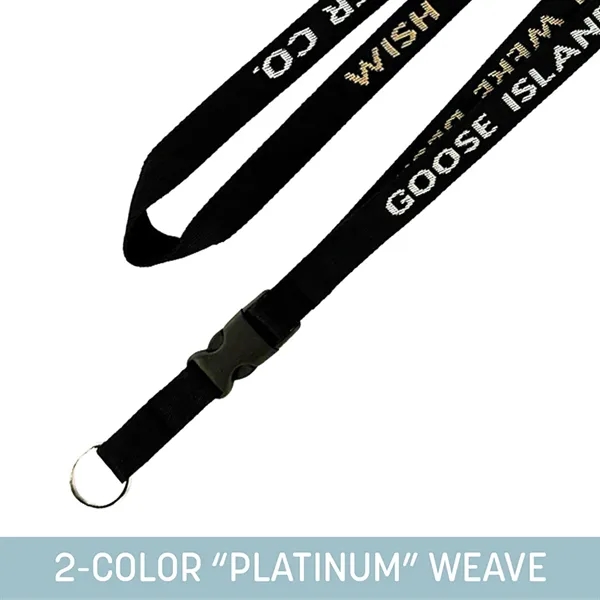 3/4" Custom Woven Lanyard with detachable key fob... from ASI 92980 WOV-IN® / Universal Strap/Wov-In Line