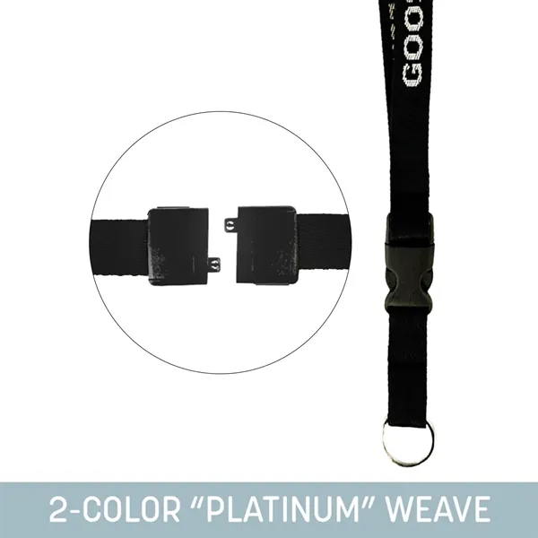 3/4" Custom Woven Lanyard with detachable key fob... from ASI 92980 WOV-IN® / Universal Strap/Wov-In Line
